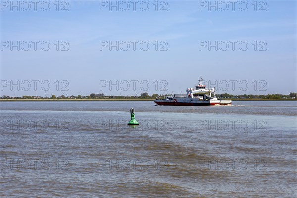 Elbe ferry between Glueckstadt and Wischhafen