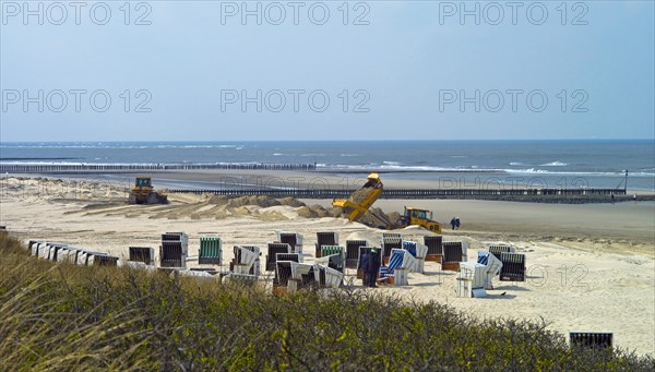 Sand flushing on the island of Wangerooge