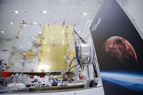 Construction of weather satellites at space company OHB in Bremen. Bremen