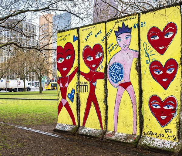 Graffiti on the remains of the Wall at Potsdamer Platz