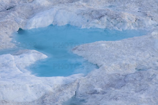 Puddle on iceberg