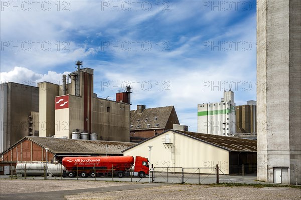 Grain silos and warehouses at the outer harbour