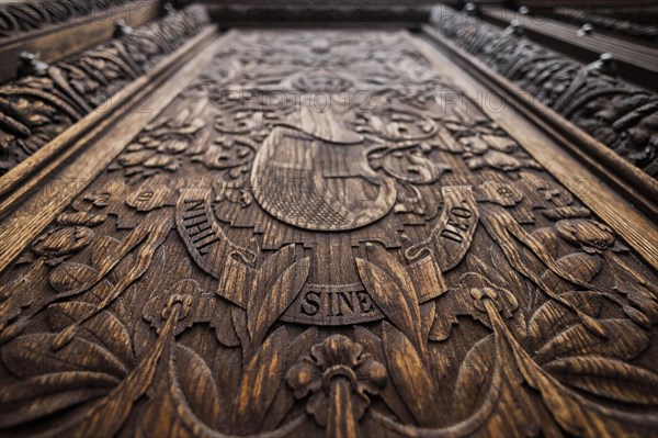 Decoration at Peles Castle in Sinaia