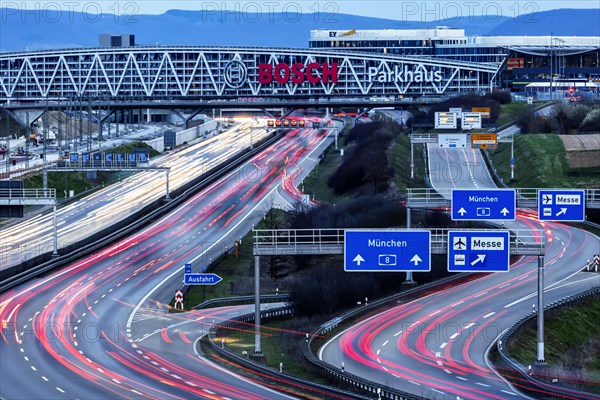 A8 motorway at the airport