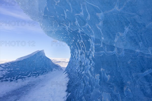 Ice formations in the Fjallsarlon Glacier Lagoon