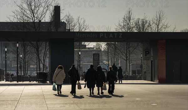 Pedestrians on Mercedes Platz