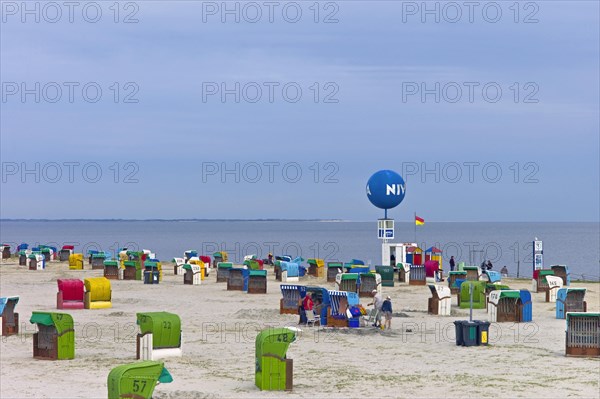 Beach life in Dornumersiel district of Aurich