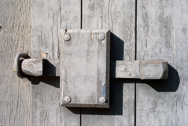 Lock of a wooden door