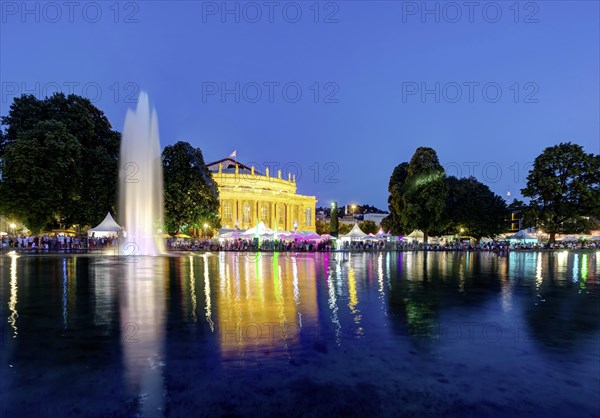 Summer festival in front of the opera house