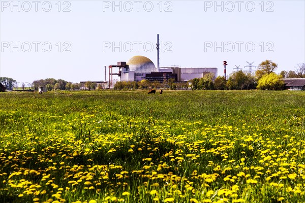 Decommissioned Brokdorf nuclear power plant