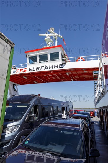 Elbe ferry between Glueckstadt and Wischhafen