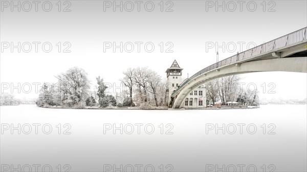 The Abbey Bridge connects Berlin Treptow Koepenick across the Spree with the Isle of Youth