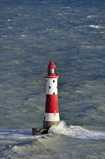 Lighthouse in the English Channel at Beachy Head
