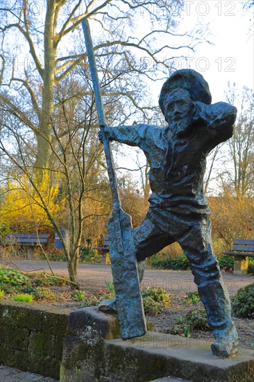 Sculpture Ferryman fetch over by Georg Guenther Zeuner 1987