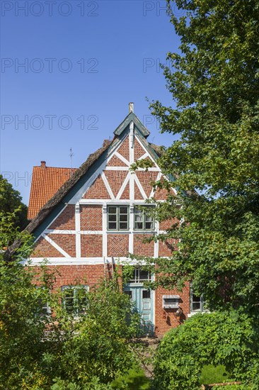 Thatched half-timbered house