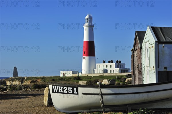 Portland Bill Lighthouse on the Isle of Portland along the Jurassic Coast