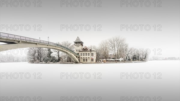 The Abbey Bridge connects Berlin Treptow Koepenick across the Spree with the Isle of Youth