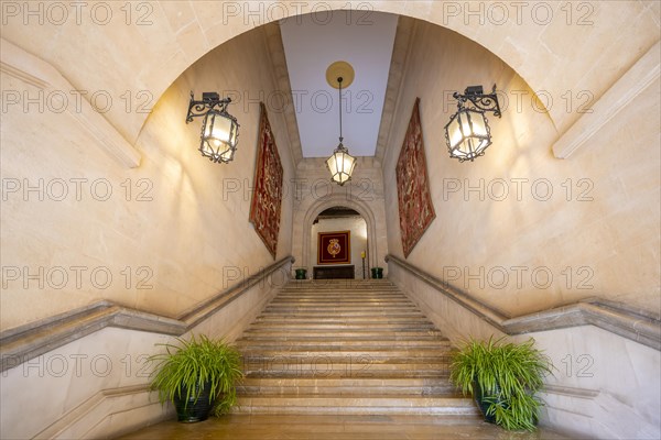 Staircase to the upper floors