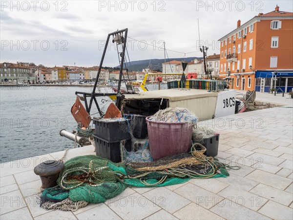 Fishing nets on the quay