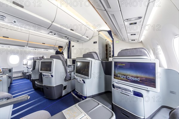 On board a new Airbus A350-900