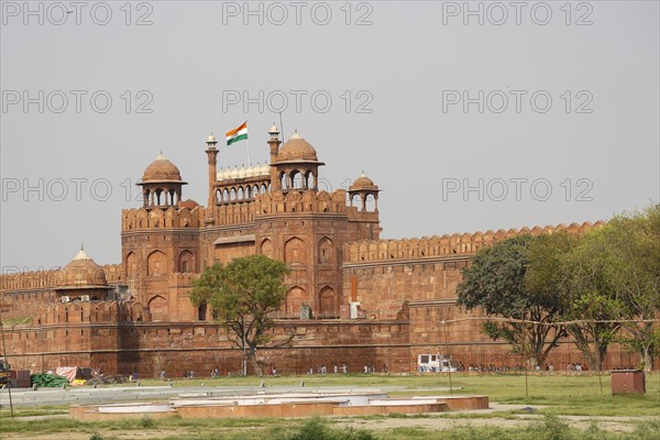 Distant view of the Red Fort and Outer Wall