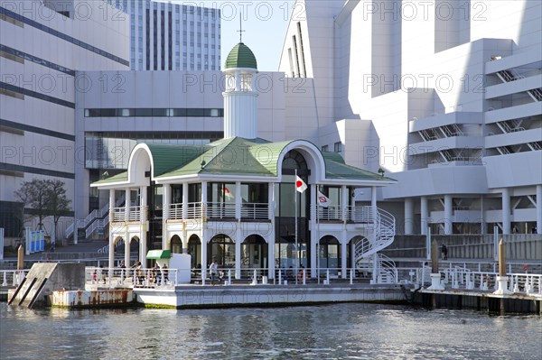 Pukari Sanbashi floating pier Minato Mirai 21 Yokohama Port Japan Asia