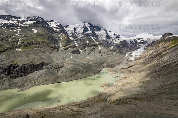 Grossglockner mountain and shrinking Pasterze