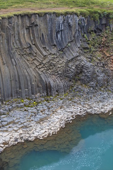 Joekla glacial river and basalt columns