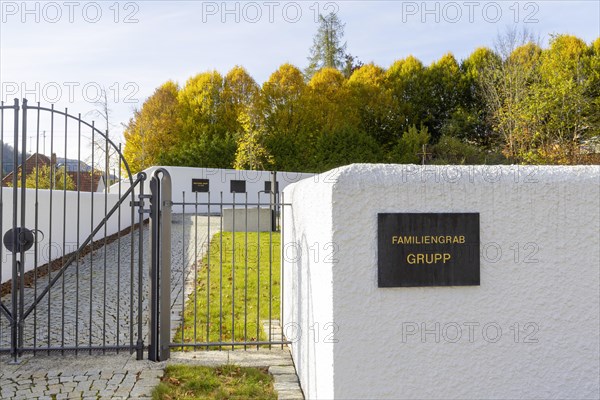 Future family grave of entrepreneur Wolfgang Grupp