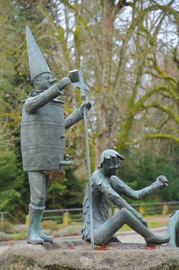 Fools' Fountain with sculptures by Herbert Maier 1976