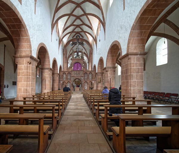 Romanesque basilica Holy Cross with the rood screen