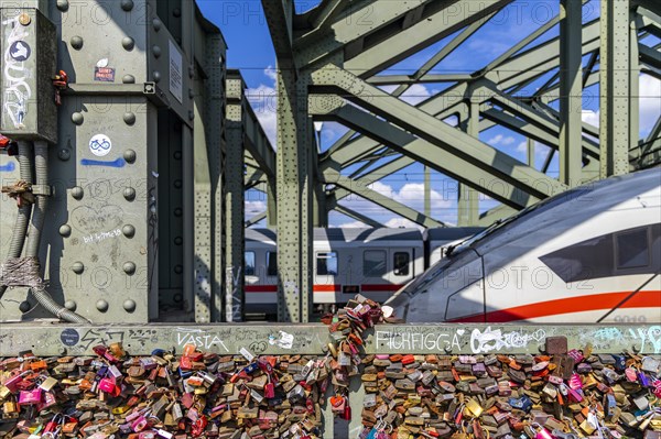Love locks on the Hohenzollern Bridge