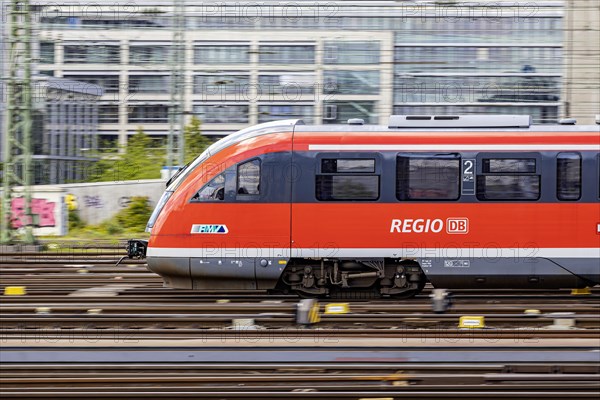 Regional train entering the main station