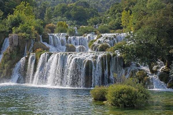 Waterfall at Skradinski buk in the Krka National Park near