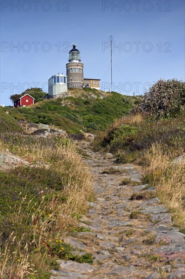 The Kullen Lighthouse by the mouth of Oeresund at Kullaberg