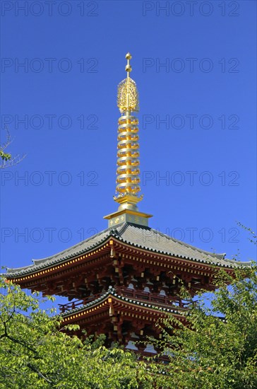 Takahata Fudo temple five story pagoda Tokyo Japan