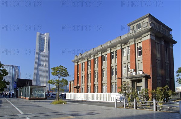 Yokohama Landmark Tower and Kitanaka Brick city of Yokohama Kanagawa Japan