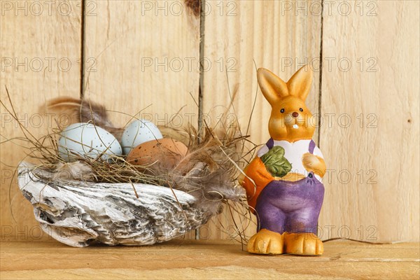 Easter nest from a shell