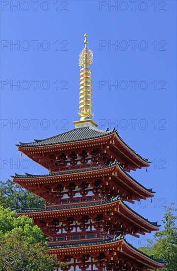 Takahata Fudo temple five story pagoda Tokyo Japan