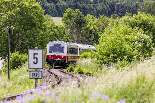 Rail bus on the Swabian Alb Railway