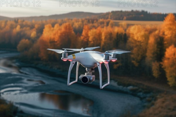 DJI drone Pahntom 4 in flight