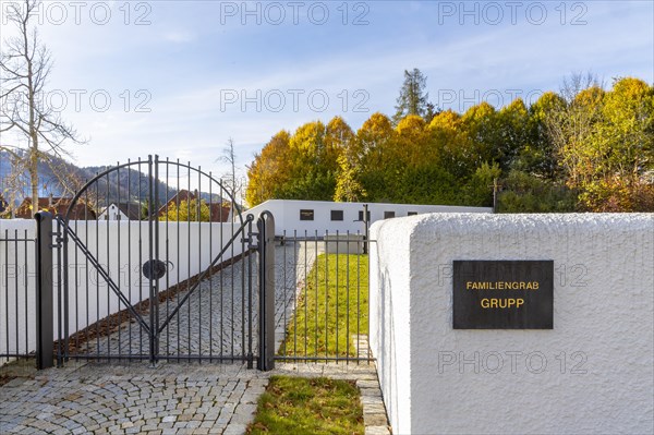 Future family grave of entrepreneur Wolfgang Grupp