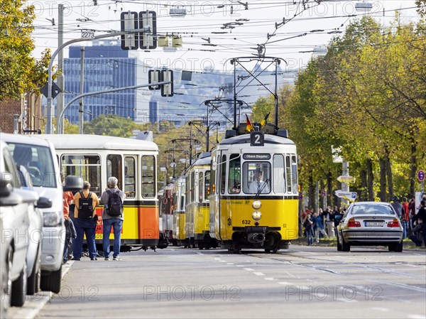 Parade at the Bad Cannstatt tram museum