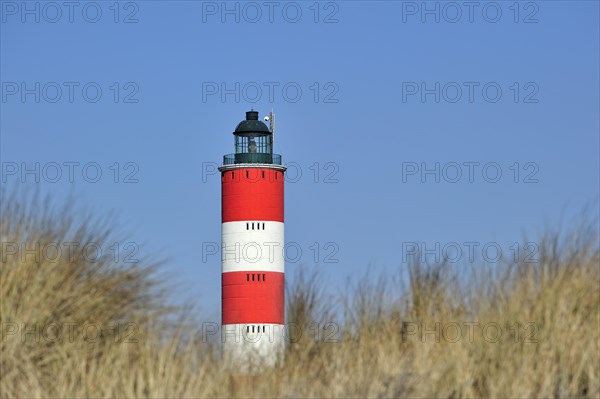 The red and white Berck lighthouse at Berck-sur-Mer