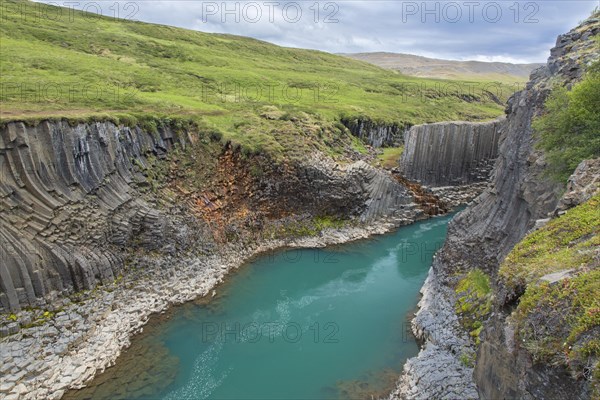 Joekla glacial river and basalt columns