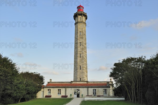 The lighthouse Phare des Baleines on the island Ile de Re