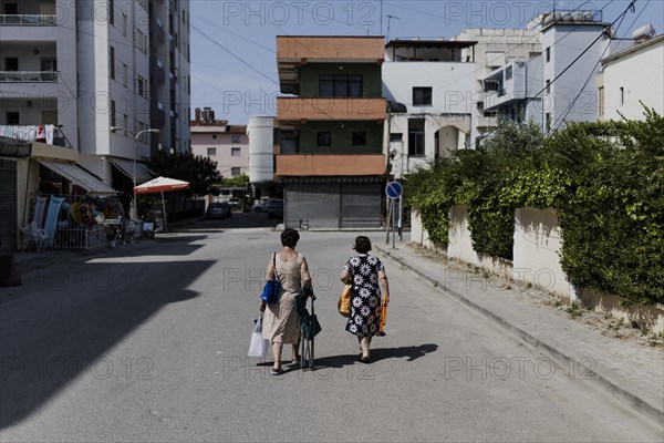 Two woman with bags