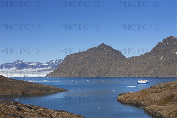 Expedition ship M S Quest in the Lilliehoeoekfjorden