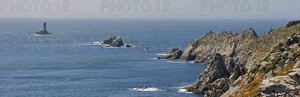 The lighthouse La Vieille at the Pointe du Raz at Plogoff