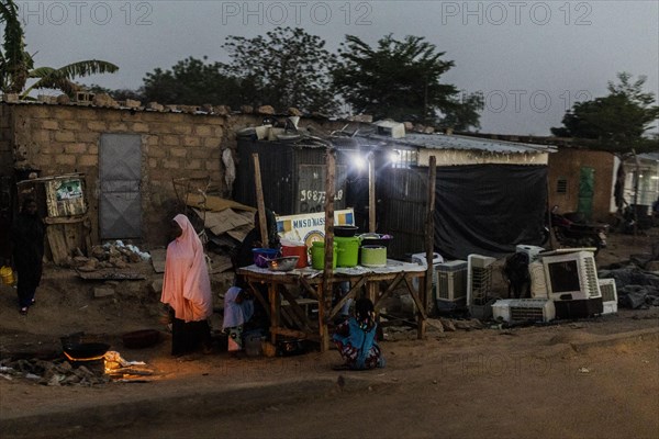 Street scene in the evening